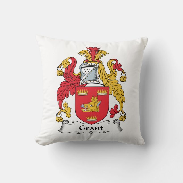 Grant Family Crest Kussen (Voorkant)
