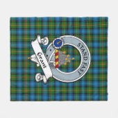 Grant Hunting Clan Badge Tartan Pset Fleece Deken (Voorkant (Horizontaal))