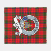 Grant Modern Clan Badge Tartan Pset Fleece Deken (Voorkant (Horizontaal))