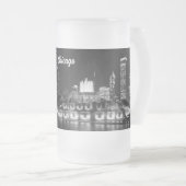 Grant Park Chicago Grayscale Frosted Mok (Voorkant rechts)