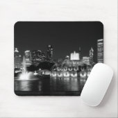 Grant Park Chicago Grayscale Muismat (Met muis)