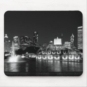 Grant Park Chicago Grayscale Muismat