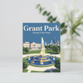 Grant Park Illinois Briefkaart (Staand voorkant)