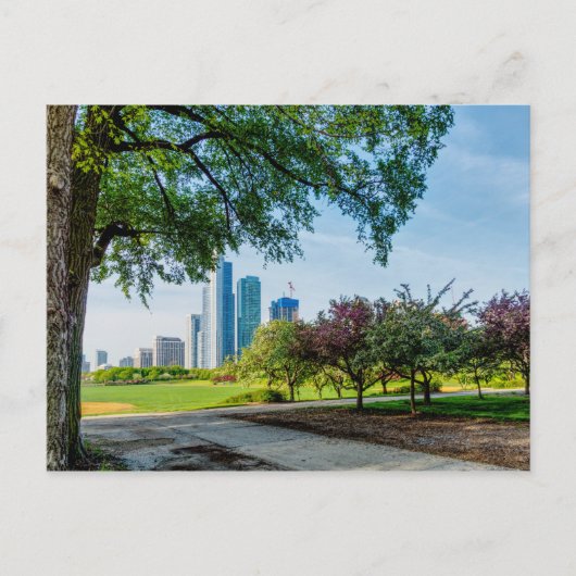 Grant Park Morning Walk Briefkaart (Voorkant)