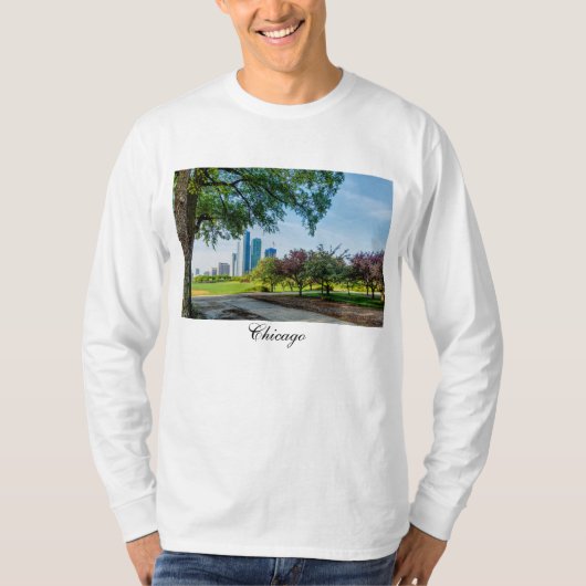 Grant Park Morning Walk Long-Shirt T-shirt (Voorkant)