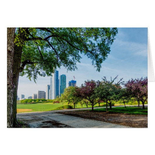 Grant Park Morning Walk Wenskaart (Voorkant Horizontaal)