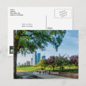Grant Park Ochtendwandeling Beterschap Ansichtkaar Briefkaart (Voorkant / Achterkant)