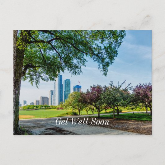 Grant Park Ochtendwandeling Beterschap Ansichtkaar Briefkaart (Voorkant)