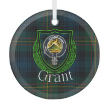 Grant Schotse Clan Tartan & Crest