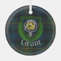Grant Schotse Clan Tartan & Crest