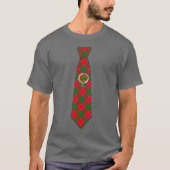 Grant Scottish Badge & Tartan Necktie T-shirt (Voorkant)
