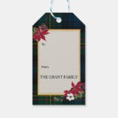 Grant Scottish Clan Tartan & Crest Cadeaulabel (Achterkant)
