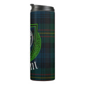 Grant Scottish Clan Tartan & Crest Thermosbeker (Geroteerd rechts)