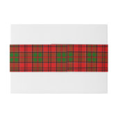 Grant Scottish Tartan Belly Band Uitnodigingen Wikkel (Achterkant Voorbeeld)