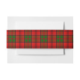 Grant Scottish Tartan Belly Band Uitnodigingen Wikkel
