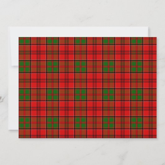 Grant Scottish Wedding Invitation Kaart (Achterkant)