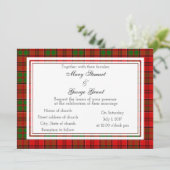 Grant Scottish Wedding Invitation Kaart (Staand voorkant)