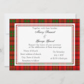 Grant Scottish Wedding Invitation Kaart (Voorkant)