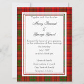 Grant Scottish Wedding Invitation Kaart (Voorkant)