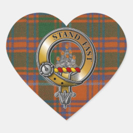 Grant Tartan & Badge Hart Sticker
