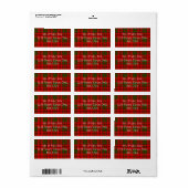 Grant Tartan Label (Full Sheet)