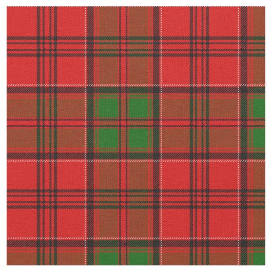 Grant Tartan Print Stof (Close Up)