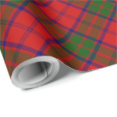 Grant tartan red green plaid cadeaupapier (Rol Hoek)