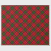 Grant tartan red green plaid cadeaupapier (Vlak)