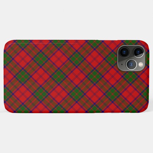 Grant tartan red green plaid Case-Mate iPhone case (Achterkant (horizontaal))
