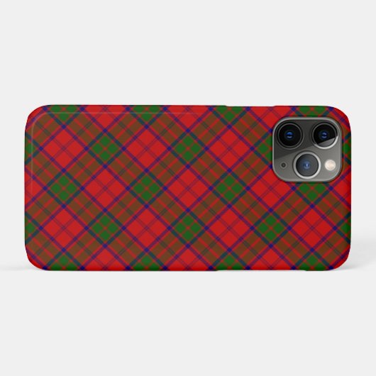 Grant tartan red green plaid Case-Mate iPhone case (Achterkant (horizontaal))