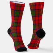 Grant tartan red green plaid sokken (Gebogen)