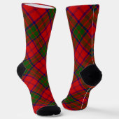 Grant tartan rood groen ruit sokken (Gebogen)