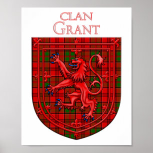 Grant Tartan Scottish Play Lion Rampant Poster