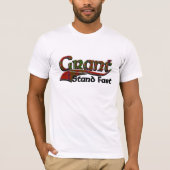 Grant Tartan standaard Fast Black T-shirt (Voorkant)