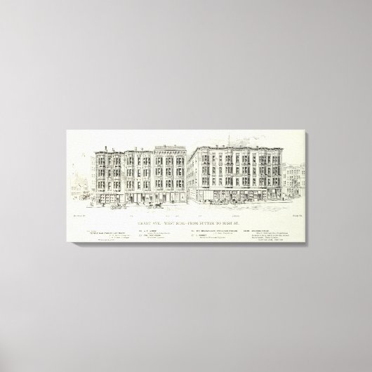 Grant West side Sutter en Struik Canvas Afdruk (Voorkant)