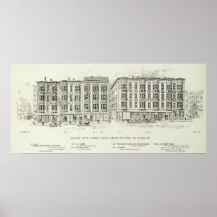 Grant West side Sutter en Struik Poster
