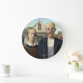 Grant Wood "American Gothic" Grote Klok (Huis)