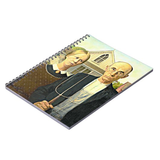 Grant Wood - American Gothic, Notitieboek (Linkerzijde)