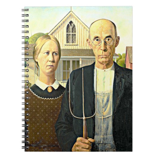 Grant Wood - American Gothic, Notitieboek (Voorkant)