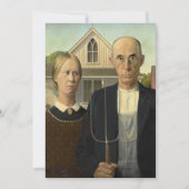 Grant Wood - Amerikaans Gothic Bedankkaart (Voorkant)