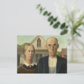 Grant Wood - Amerikaans Gothic Briefkaart (Staand voorkant)