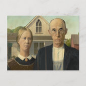 Grant Wood - Amerikaans Gothic Briefkaart (Voorkant)