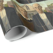 Grant Wood - Amerikaans Gothic Cadeaupapier (Rol Hoek)
