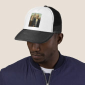 Grant Wood - Amerikaans Gothic Trucker Pet (In situ)