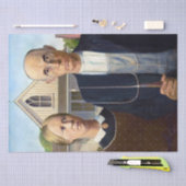 Grant Wood | Amerikaanse Gothic (1930) Tissuepapier (Craft)