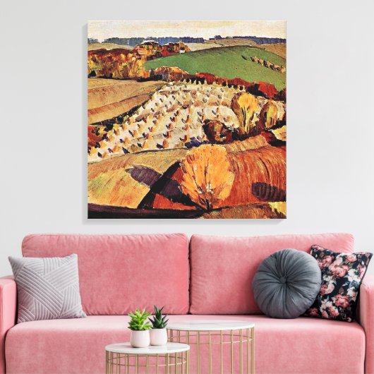 Grant Wood Art, Landscape Canvas Afdruk (Insitu (Woonkamer))