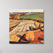 Grant Wood Art, Landscape Canvas Afdruk (Voorkant)