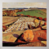 Grant Wood Art, Landscape Poster (Voorkant)