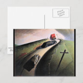 Grant Wood artwork, Dood aan de Ridge Road Briefkaart (Voorkant / Achterkant)