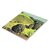 Grant Wood artwork, Young Corn, Tegeltje (Zijkant)